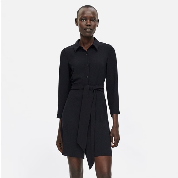 Zara belted tunic dress in Black. New with tags. - Picture 3 of 3
